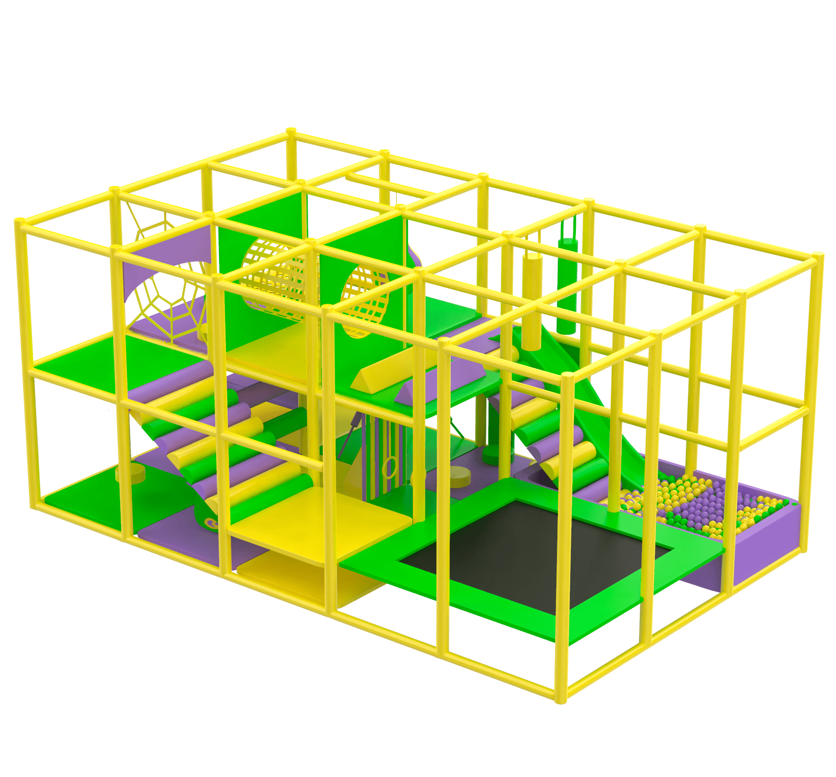 Дитячий ігровий лабіринт 3x5х2 "Explorer" з батутом та басейном