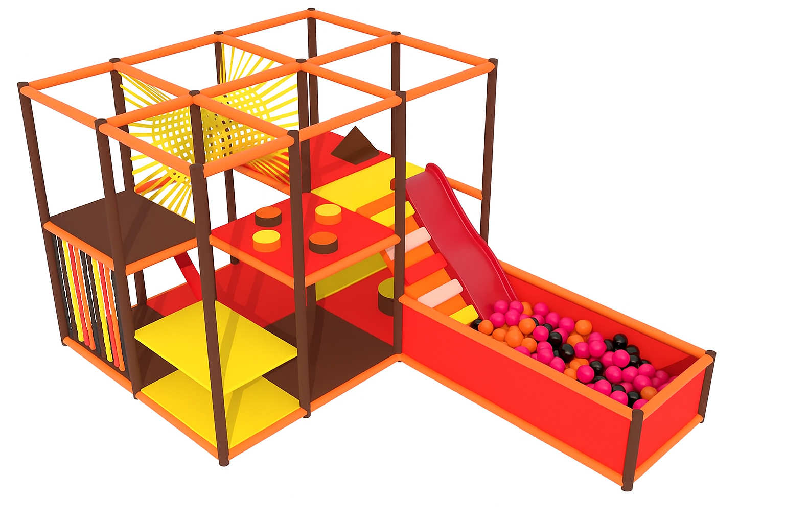 Дитячий ігровий лабіринт "Inferno" 4х4х2 з басейном