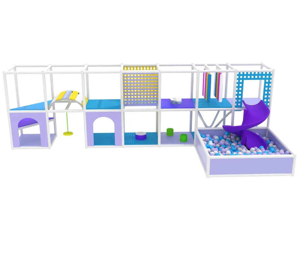 Children's Labyrinth 7x3 "Periwinkle" with a pool