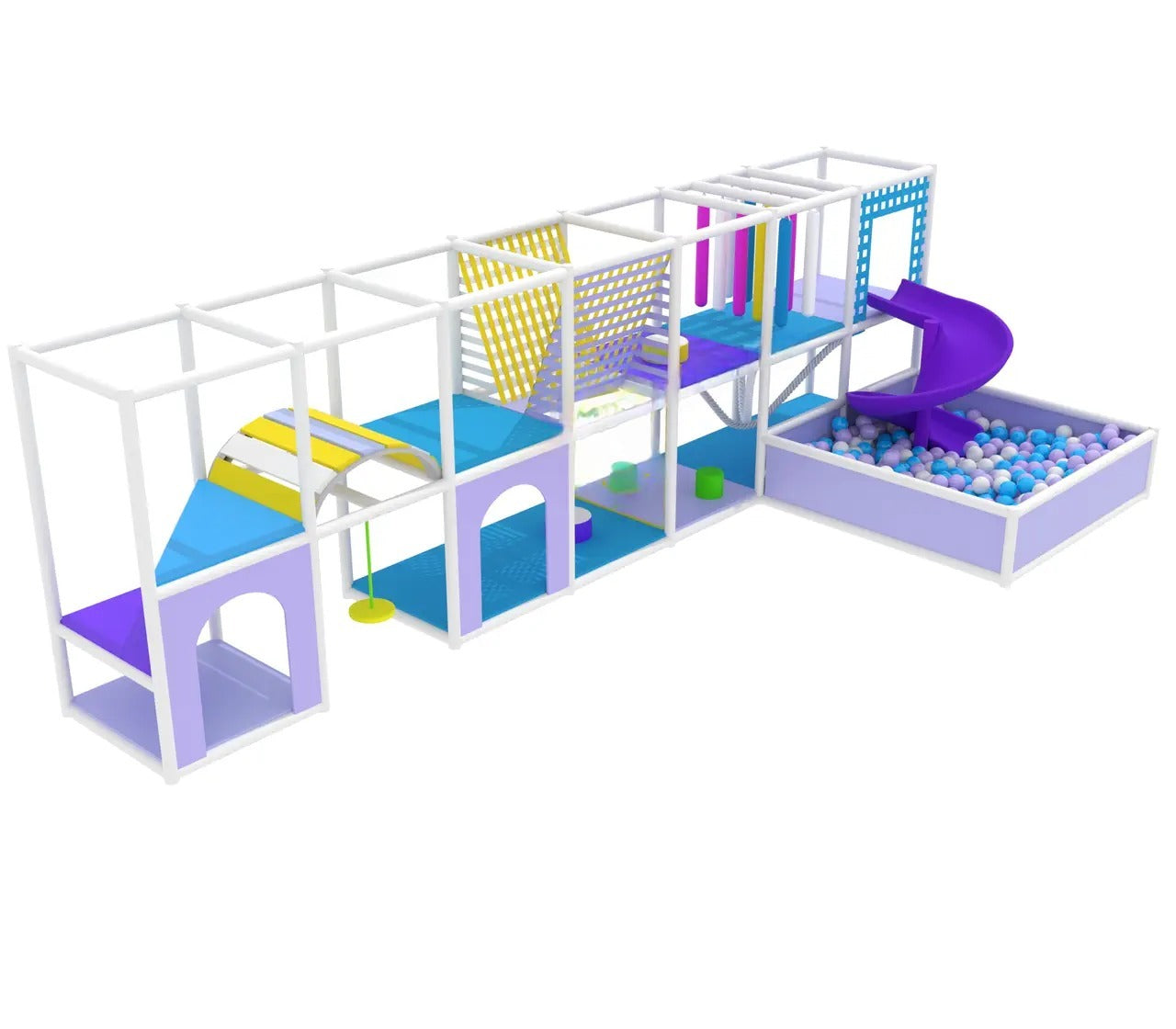 Children's Labyrinth 7x3 "Periwinkle" with a pool