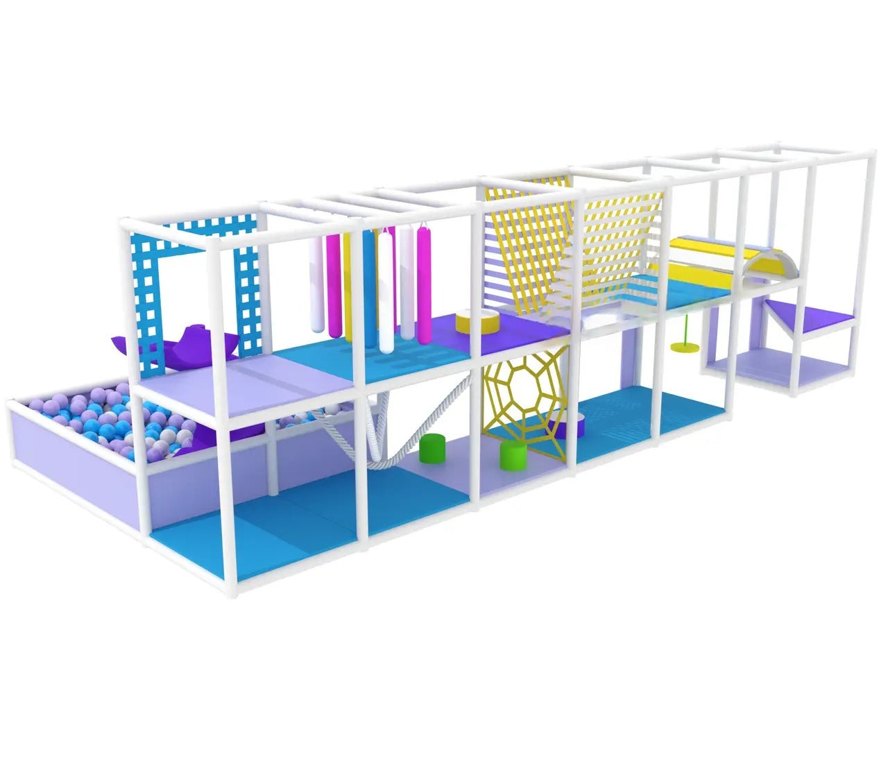 Children's Labyrinth 7x3 "Periwinkle" with a pool