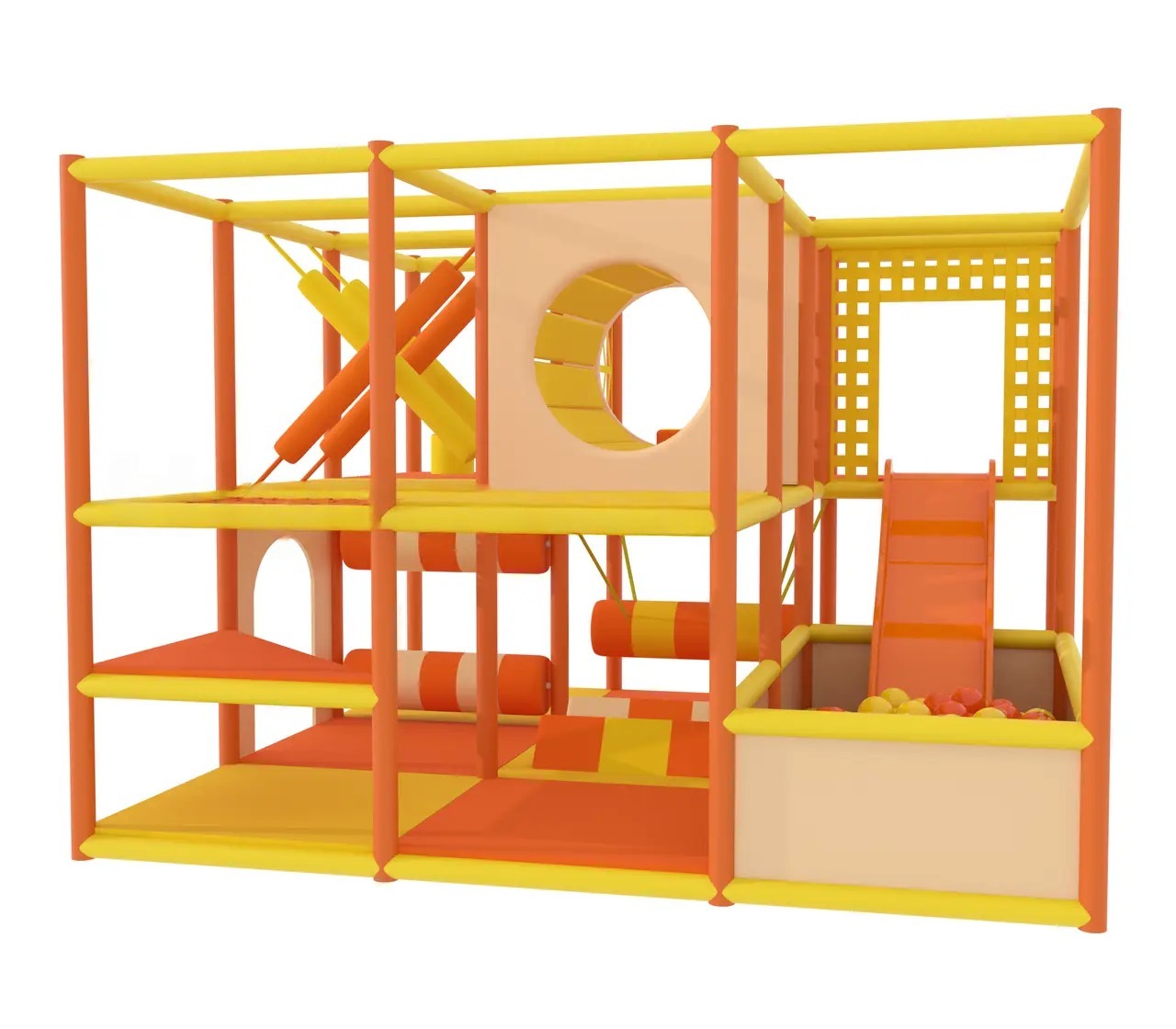 Children's Labyrinth 3x3x2 "Vivid" with a pool