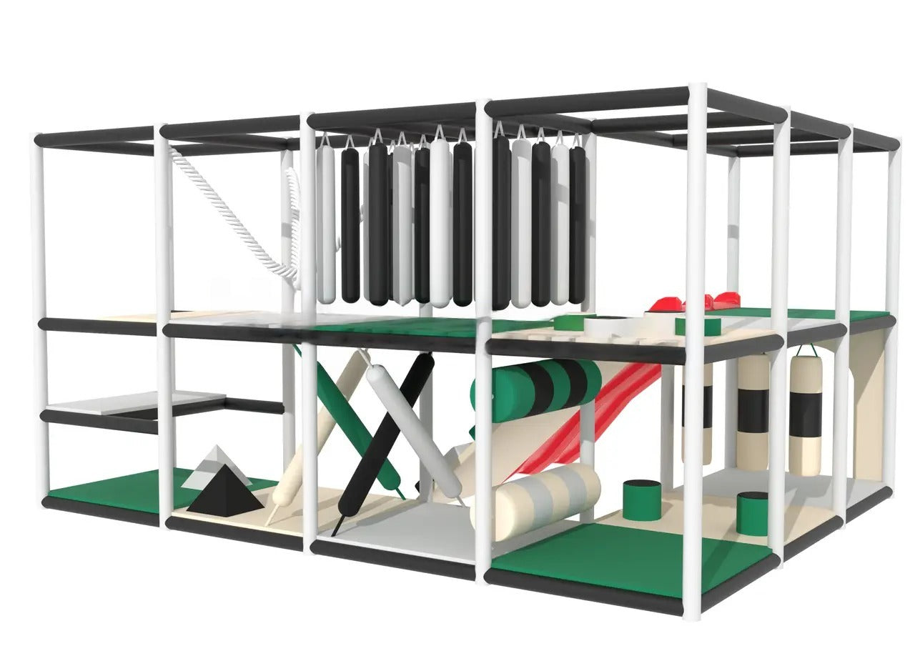 Children's labyrinth 4x3x2 "Alpine" is a modern game complex with various zones for physical development.