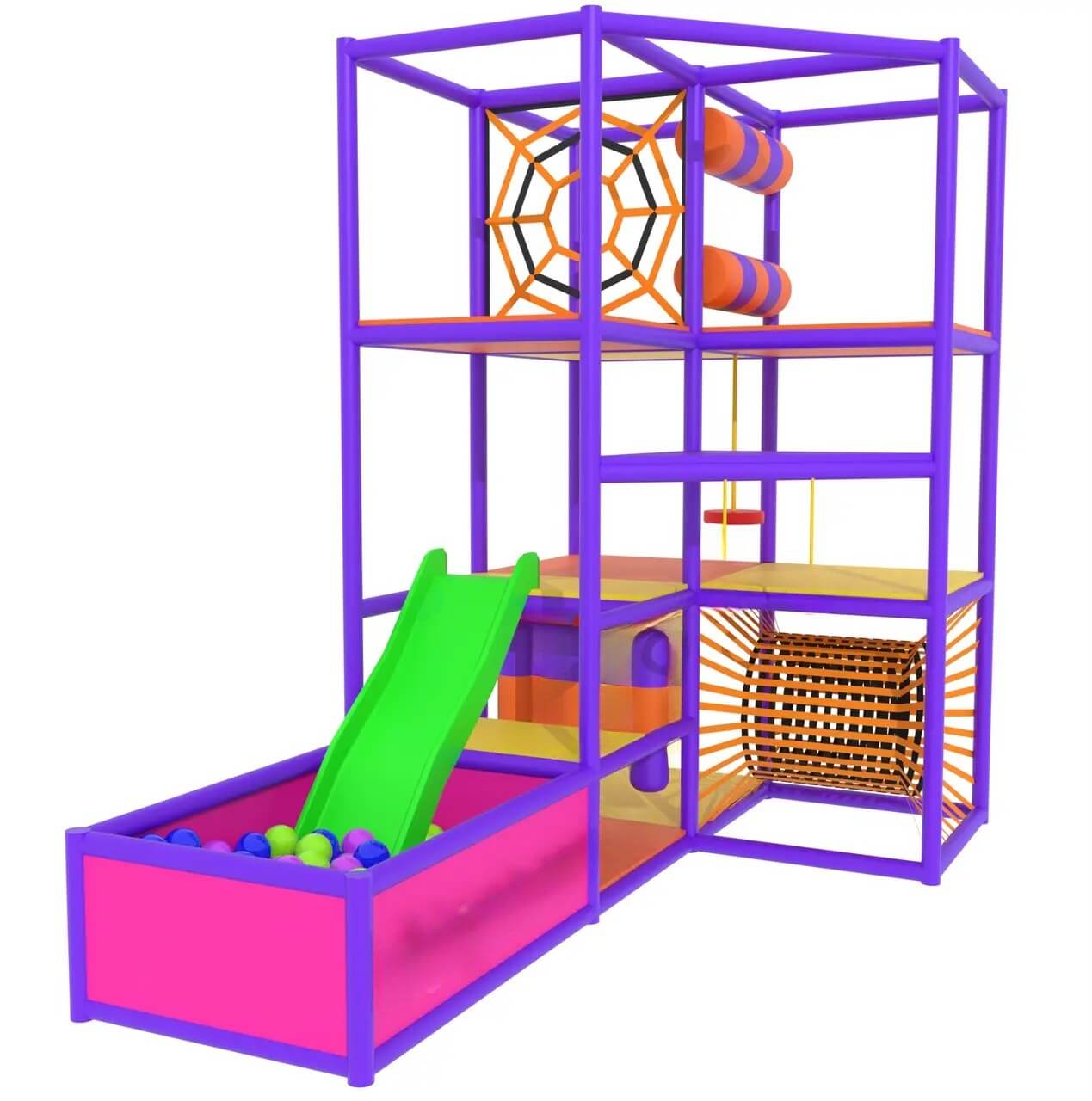 Children's Labyrinth 3×1.5×3 "Neon Nexus"