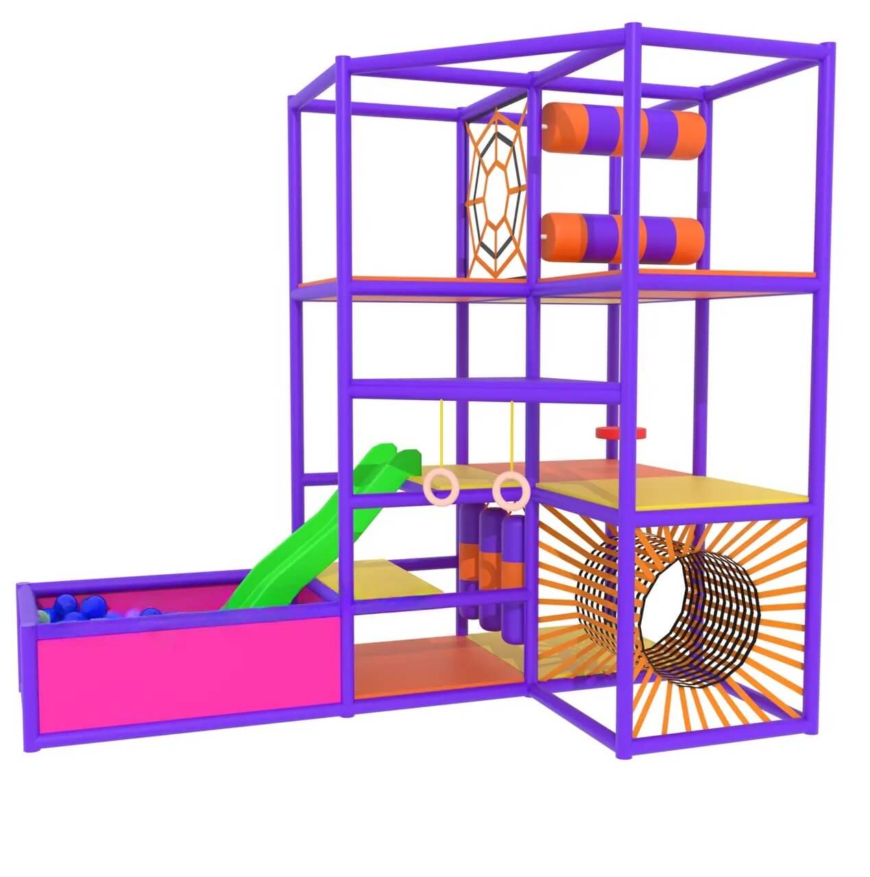 Children's Labyrinth 3×1.5×3 "Neon Nexus"