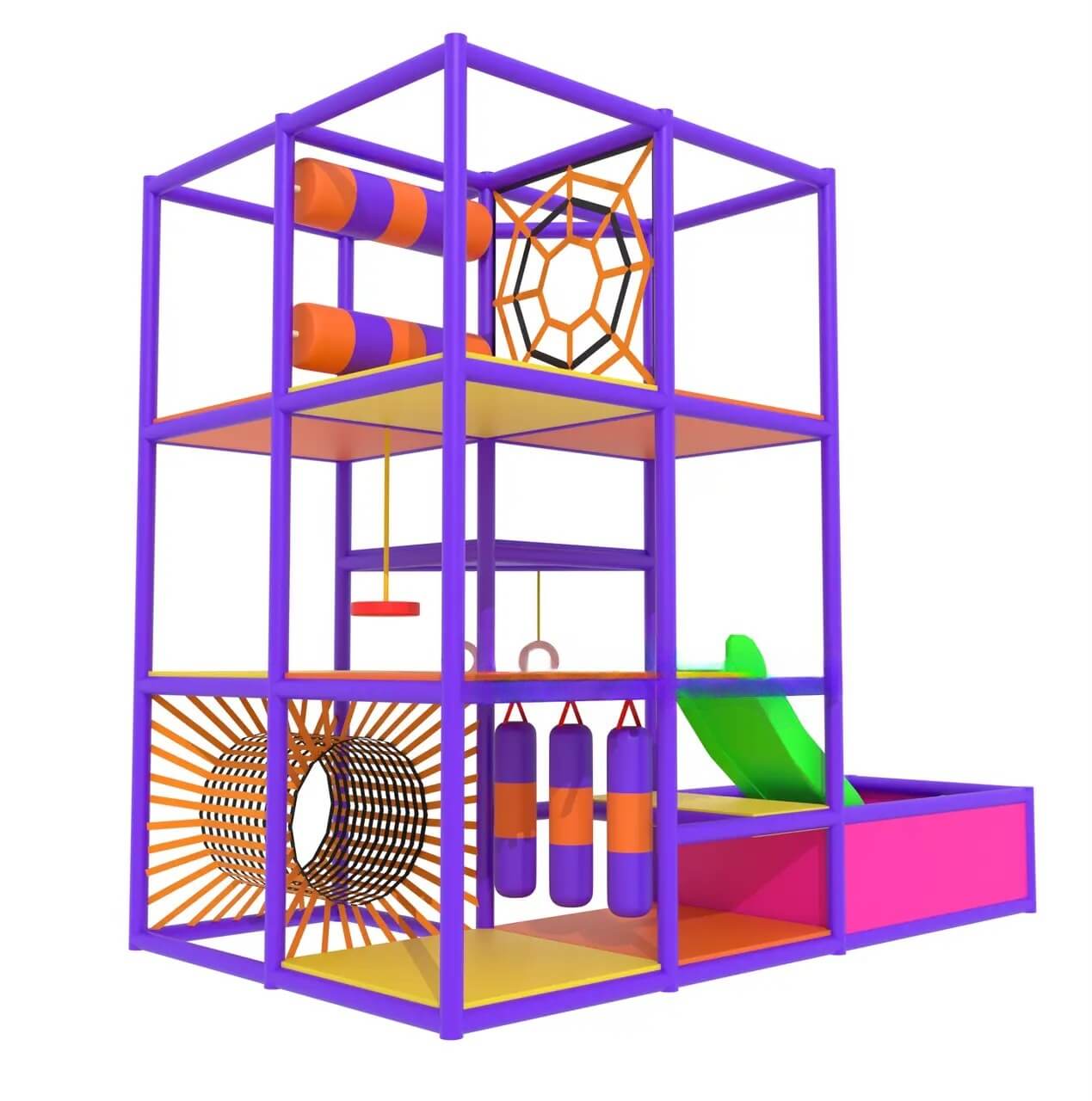 Children's Labyrinth 3×1.5×3 "Neon Nexus"