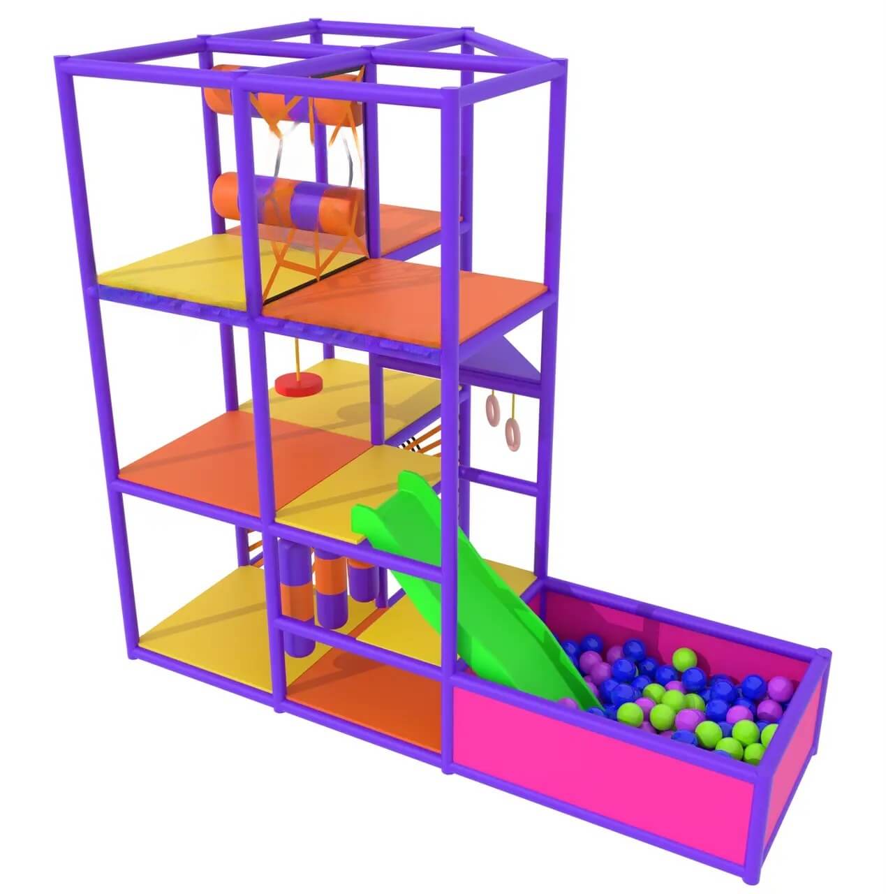 Children's Labyrinth 3×1.5×3 "Neon Nexus"