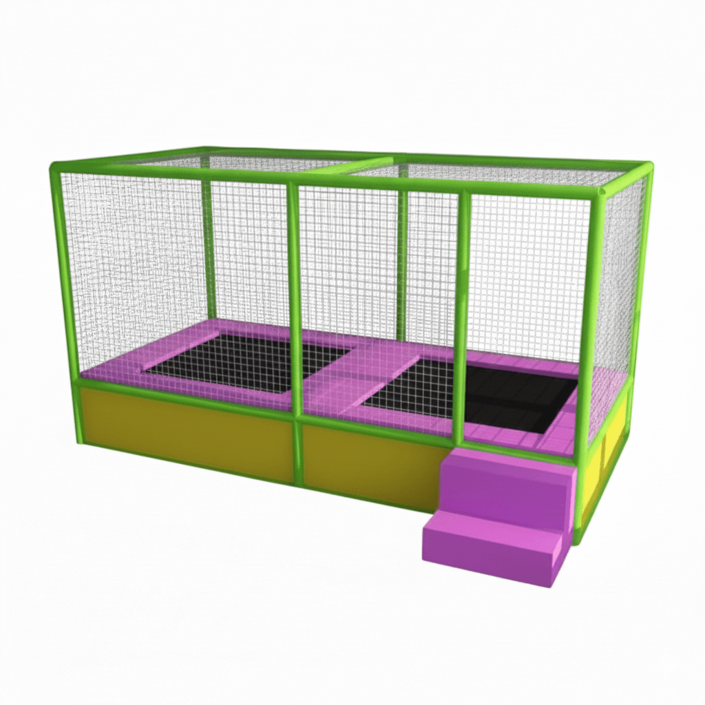 Прямокутний батут "Pogo" (дві секції) 2x4 для активного відпочинку та розваг