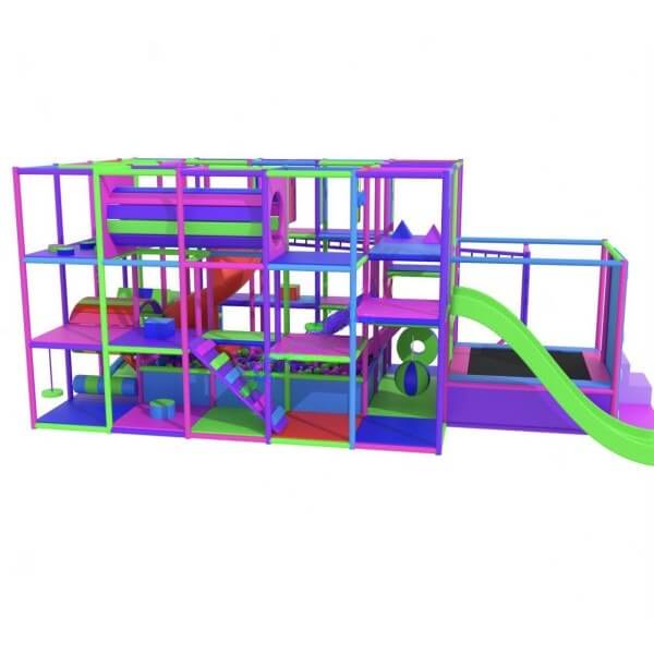 Children's Labyrinth 4.55×7.6×3 "Pastel Palace Pavilion"