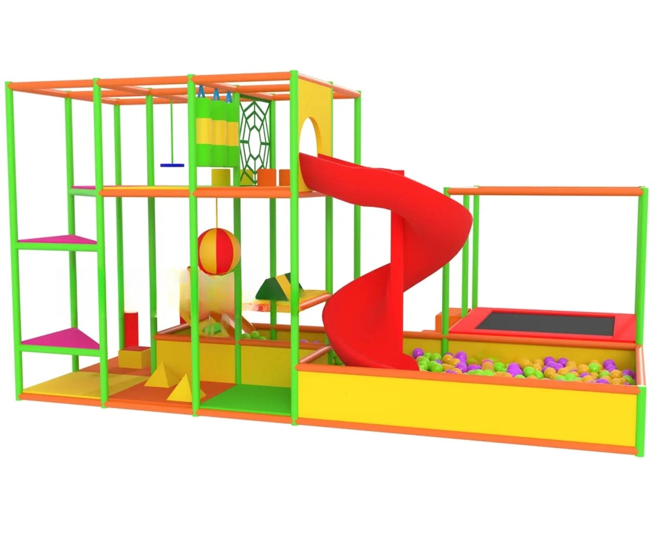 Дитячий лабіринт 6х4х3 "Nexus" з батутом та басейном - мега-комплекс для активного відпочинку.